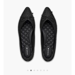 Birdies Goldfinch Flats in woven leather 🖤